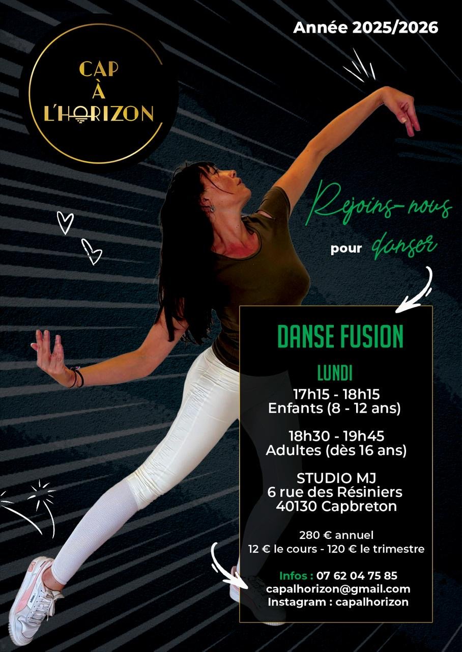 Cours HEBDO Danse FUSION CAPBRETON